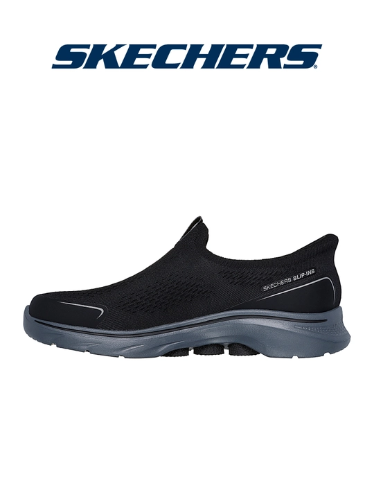 Слипоны мужские Skechers GO WALK 7 без шнурков, с амортизацией, с вязаным верхом