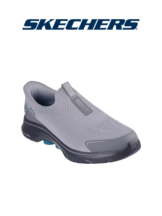 Слипоны мужские Skechers GO WALK 7 без шнурков, с амортизацией, с вязаным верхом