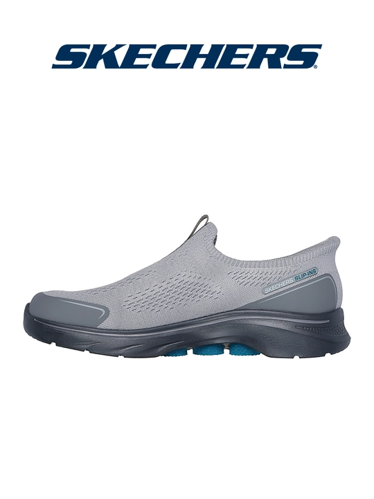 Слипоны мужские Skechers GO WALK 7 без шнурков, с амортизацией, с вязаным верхом