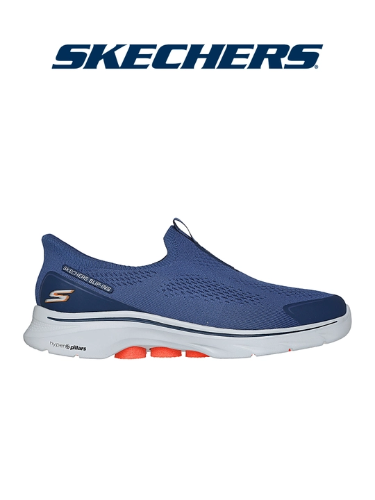 Слипоны мужские Skechers GO WALK 7 без шнурков, с амортизацией, с вязаным верхом