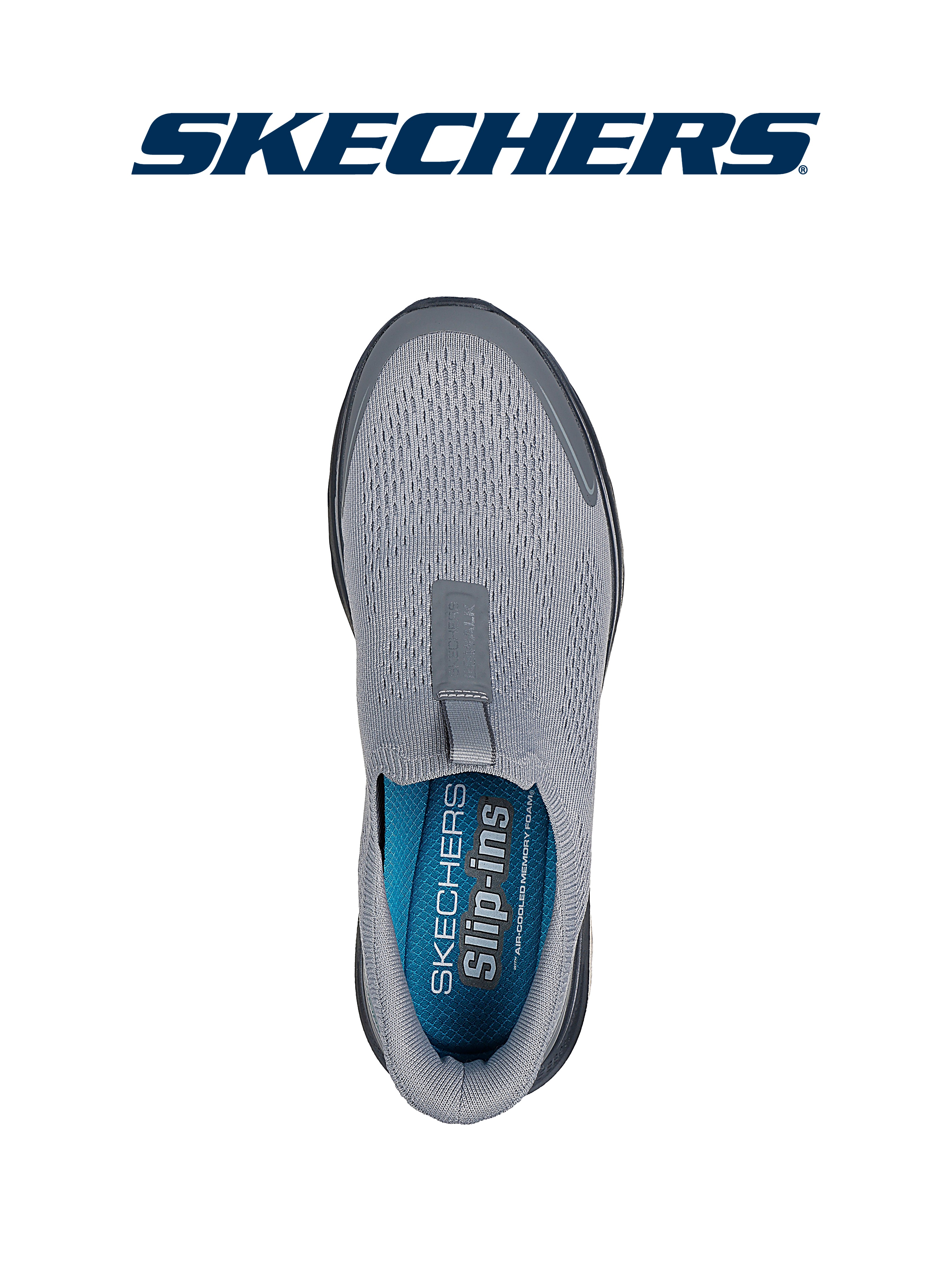 Слипоны мужские Skechers GO WALK 7 без шнурков, с амортизацией, с вязаным верхом