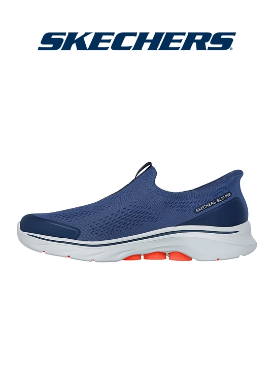 Erkaklar slipon poyabzali Skechers GO WALK 7, bog'ichsiz, amortizatsiyali, yurish uchun