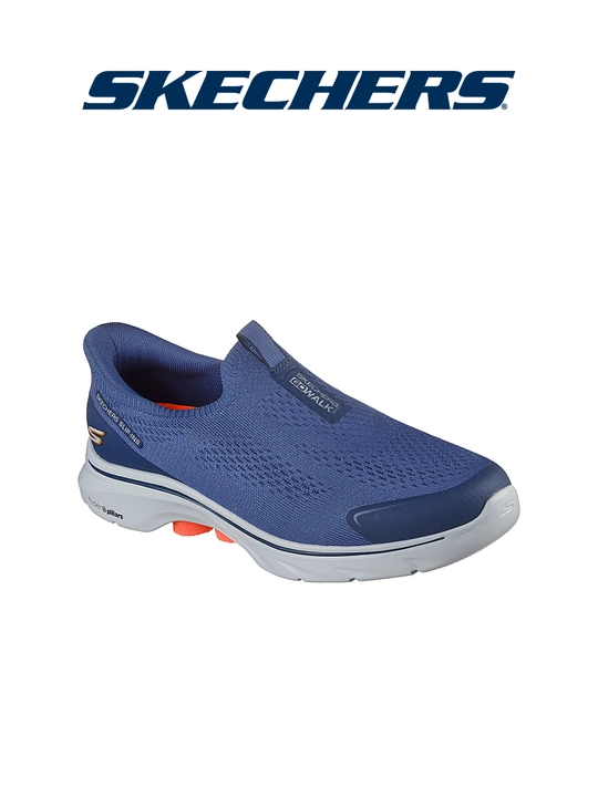 Erkaklar slipon poyabzali Skechers GO WALK 7, bog'ichsiz, amortizatsiyali, yurish uchun