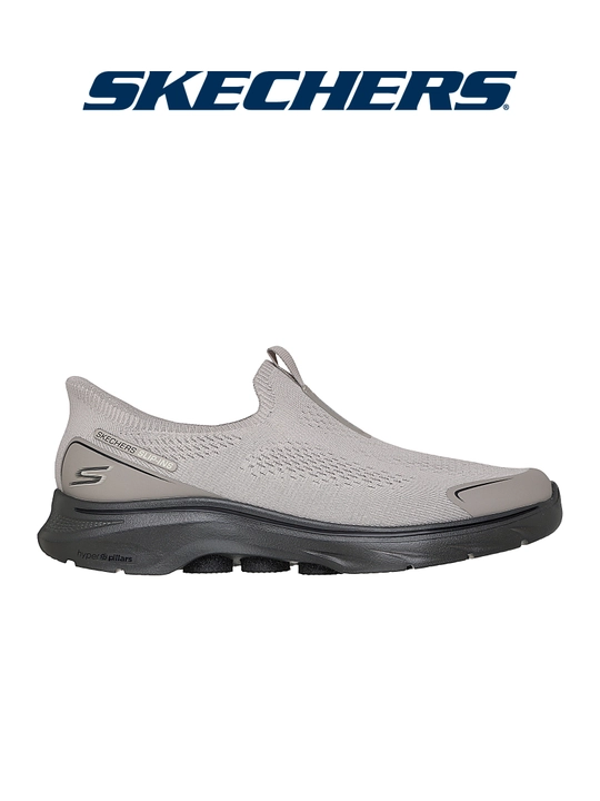 Слипоны мужские Skechers GO WALK 7 без шнурков, с амортизацией, с вязаным верхом