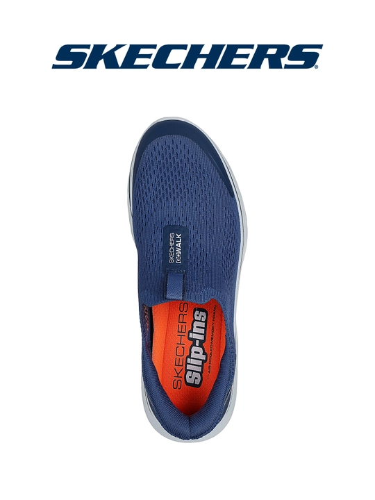 Erkaklar slipon poyabzali Skechers GO WALK 7, bog'ichsiz, amortizatsiyali, yurish uchun