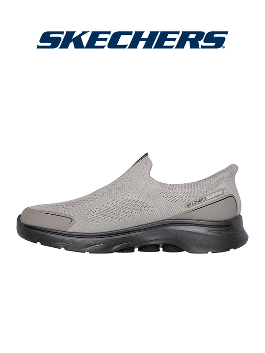 Слипоны мужские Skechers GO WALK 7 без шнурков, с амортизацией, с вязаным верхом