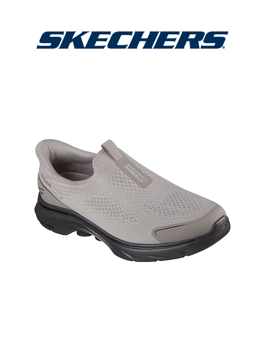 Слипоны мужские Skechers GO WALK 7 без шнурков, с амортизацией, с вязаным верхом