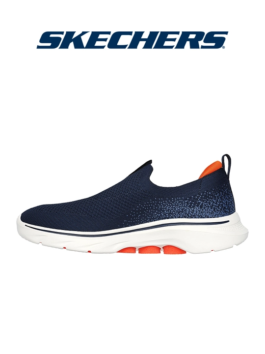 Слипоны мужские Skechers GO WALK 7 без шнурков, с амортизацией, с вязаным верхом