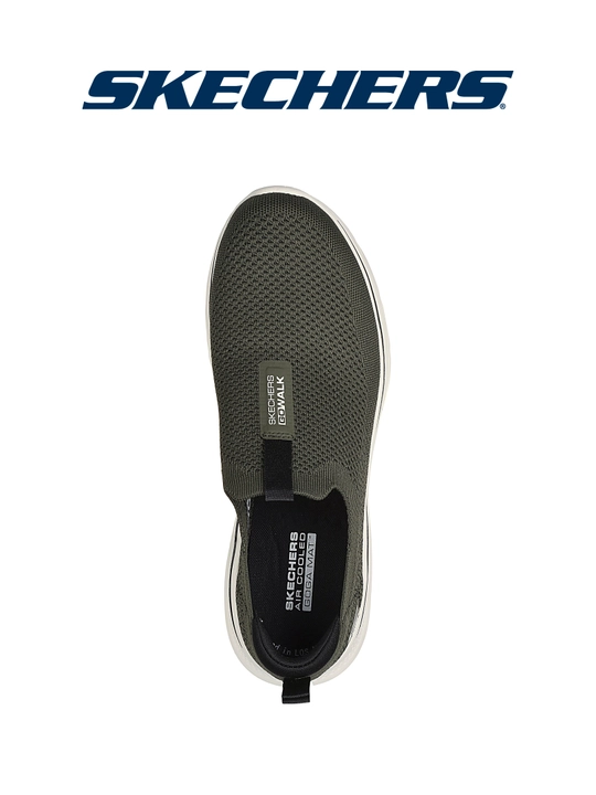 Слипоны мужские Skechers GO WALK 7 без шнурков, с амортизацией, с вязаным верхом
