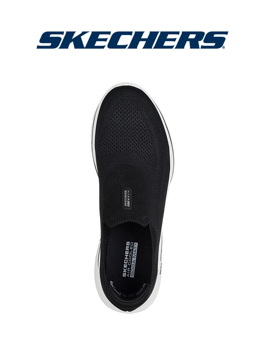 Слипоны мужские Skechers GO WALK 8 - Gabe без шнурков, с амортизацией, с вязаным верхом