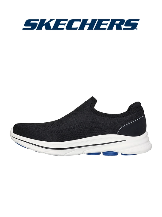 Слипоны мужские Skechers GO WALK 8 - Gabe без шнурков, с амортизацией, с вязаным верхом