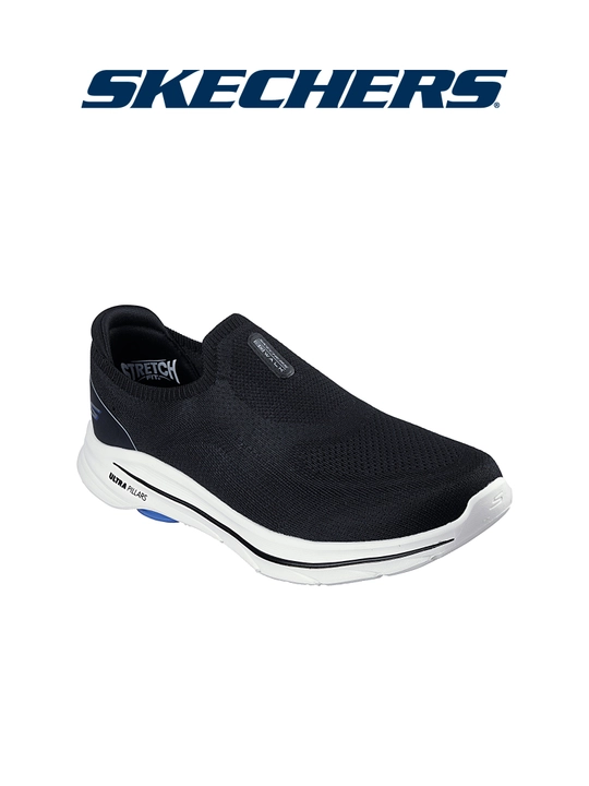 Слипоны мужские Skechers GO WALK 8 - Gabe без шнурков, с амортизацией, с вязаным верхом