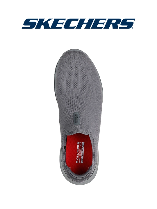 Слипоны мужские Skechers GO WALK 8 - Gabe без шнурков, с амортизацией, с вязаным верхом