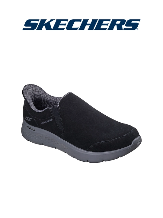Erkaklar slipon poyabzali Skechers Go Walk Flex Netro, bog'ichsiz, amortizatsiyali