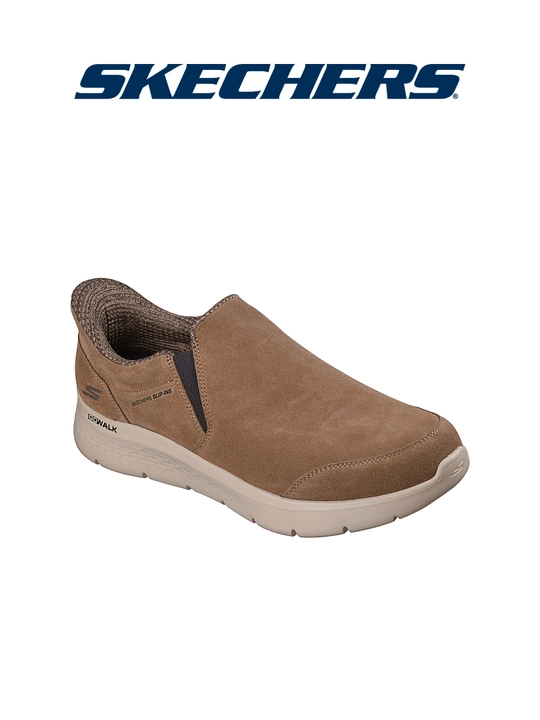 Слипоны мужские Skechers Go Walk Flex Netro без шнурков, с амортизацией, для ходьбы