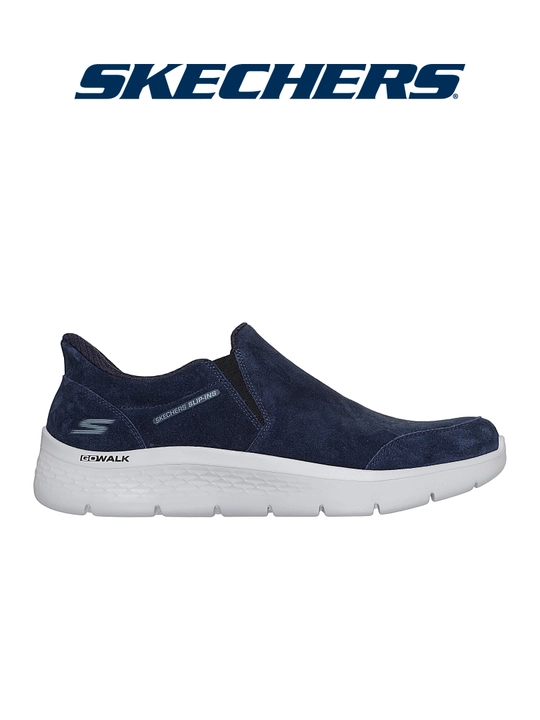 Слипоны мужские Skechers Go Walk Flex Netro без шнурков, с амортизацией, для ходьбы - 