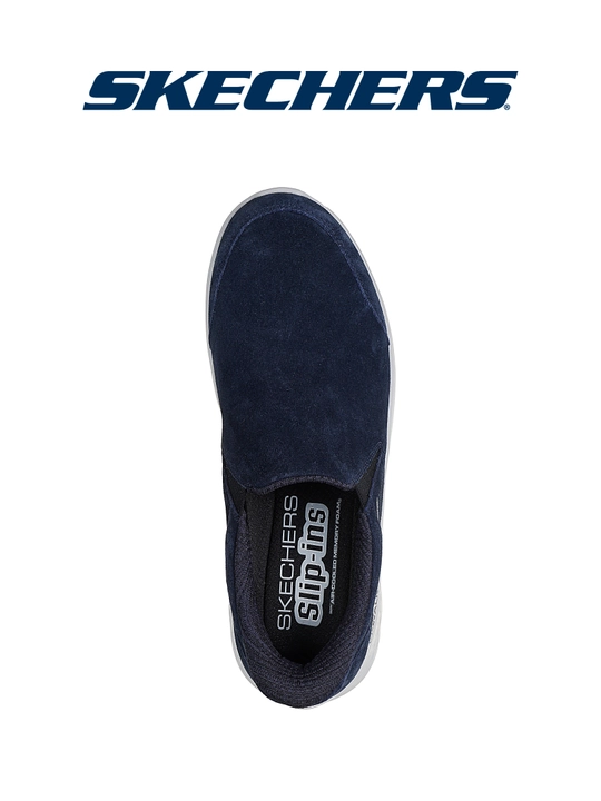 Слипоны мужские Skechers Go Walk Flex Netro без шнурков, с амортизацией, для ходьбы