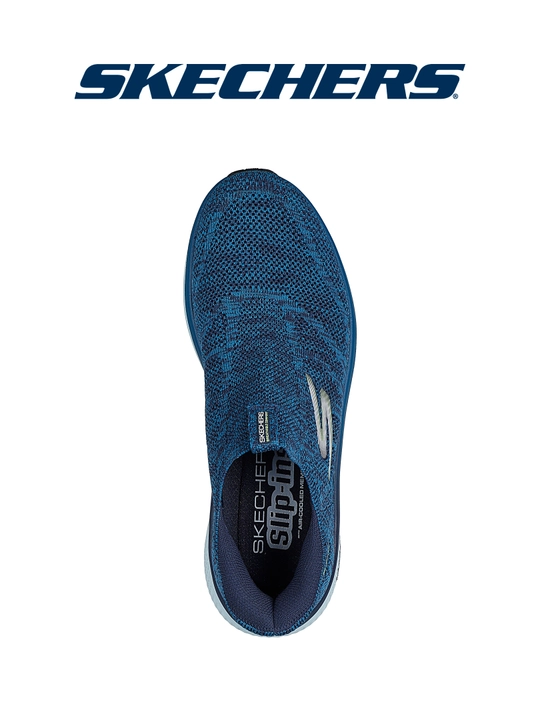 Слипоны мужские Skechers Slip-ins GOrun Elevate 2.0 без шнурков, с вязаным верхом