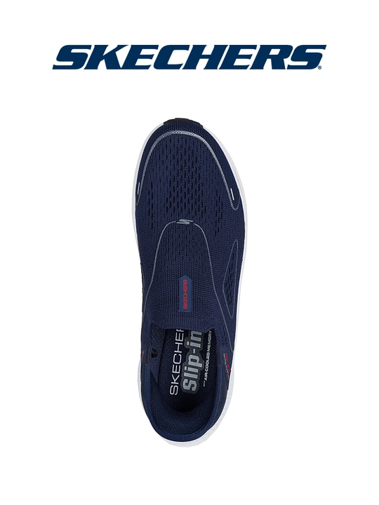 Слипоны мужские Skechers Slip-ins GO RUN Consistent 2.0 без шнурков, с вязаным верхом