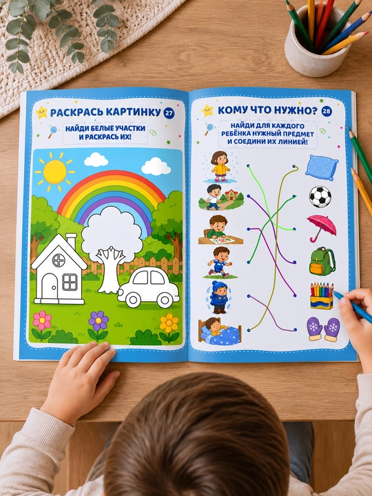 IQ BOLAJON 2-часть - развивающие задания для детей, 2-5 лет, 60 страниц