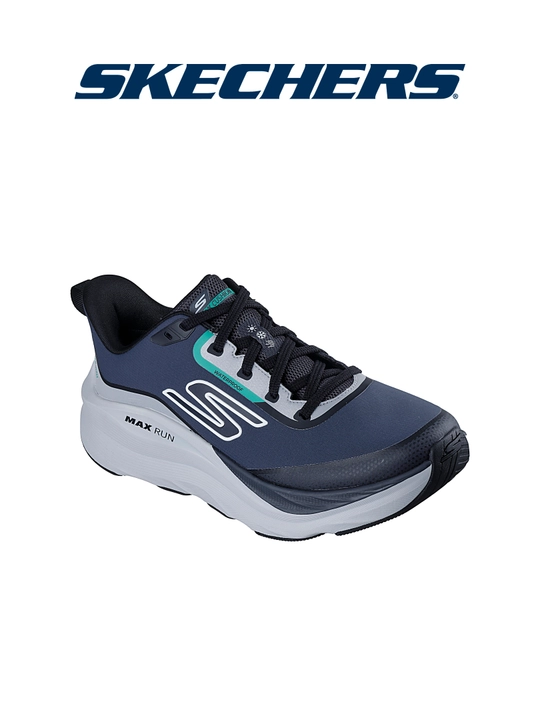 Кроссовки мужские Skechers MAX RUN на шнуровке, водонепроницаемые, с амортизацией