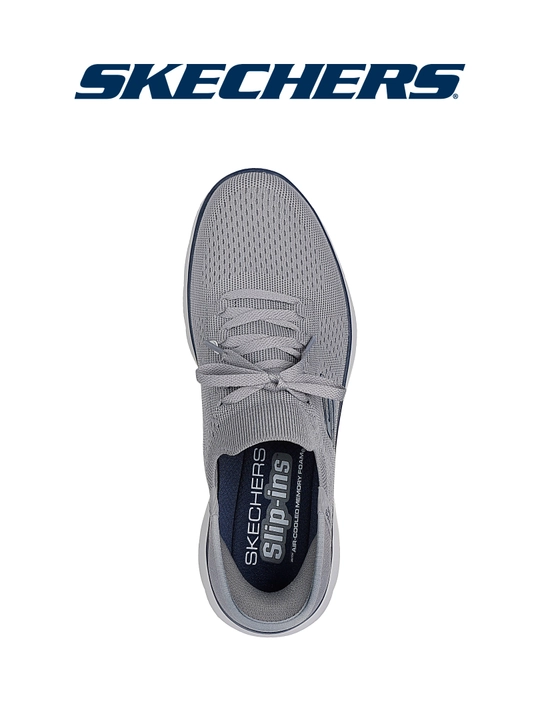 Кроссовки мужские Skechers Slip-ins Sport Summits на эластичных шнурках, с вязаным верхом