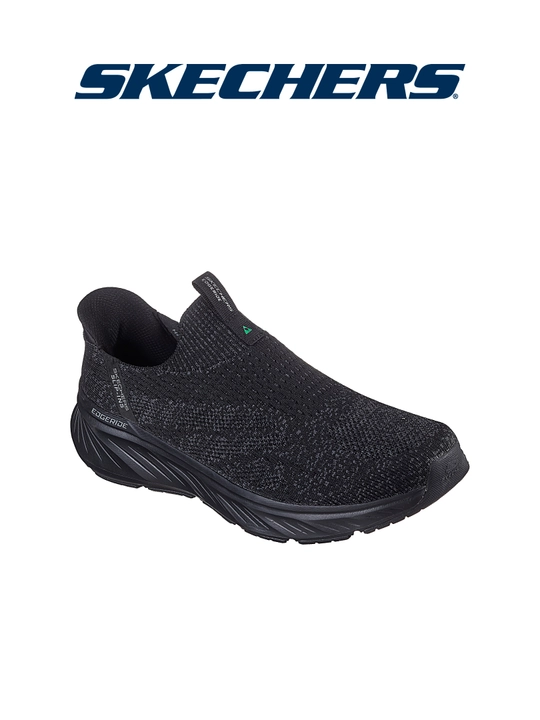 Слипоны мужские Skechers Slip-ins Edgeride без шнурков, с вязаным верхом, повседневные