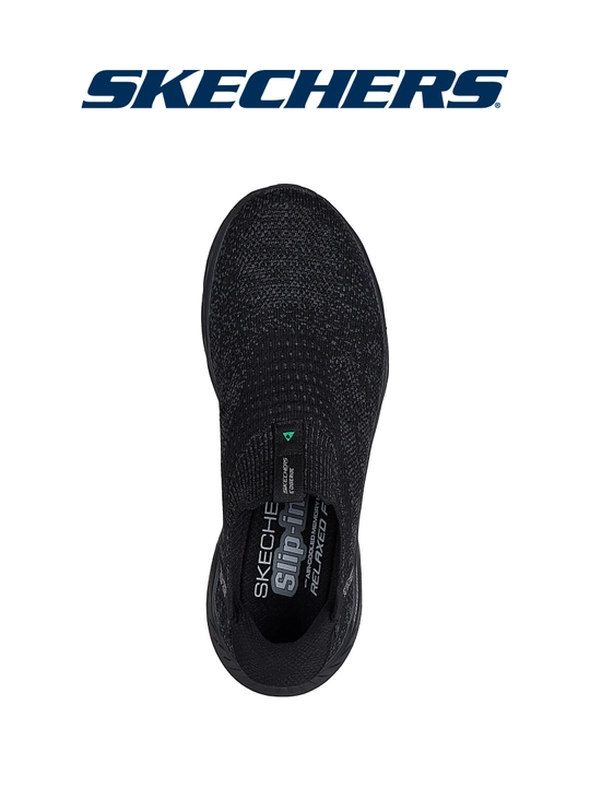 Слипоны мужские Skechers Slip-ins Edgeride без шнурков, с вязаным верхом, повседневные