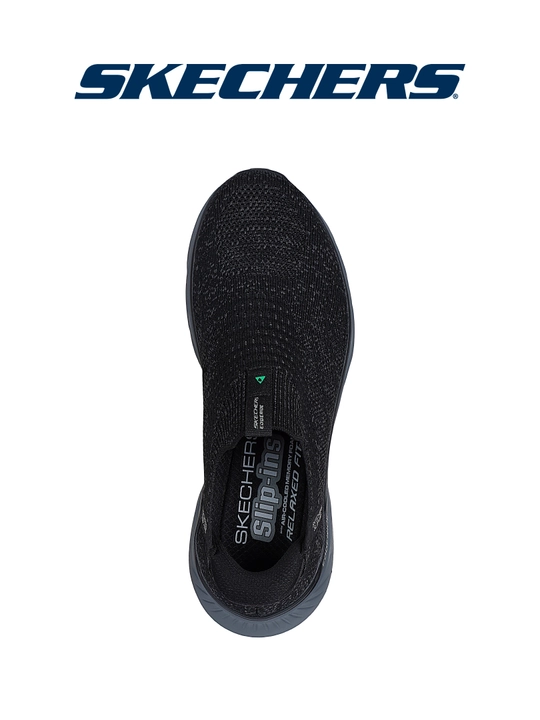 Слипоны мужские Skechers Slip-ins Edgeride без шнурков, с вязаным верхом, повседневные