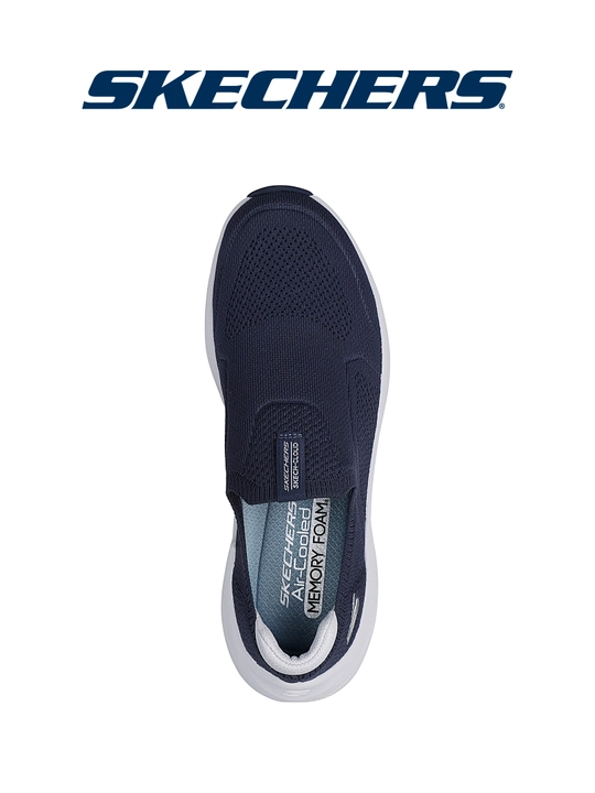 Слипоны мужские Skechers SKECH CLOUD без шнурков, с вязаным верхом, повседневные