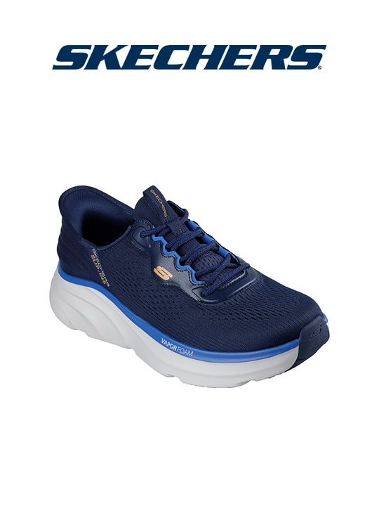 Кроссовки мужские Skechers Slip-ins D'Lux Vapor на шнуровке, стирка в машине