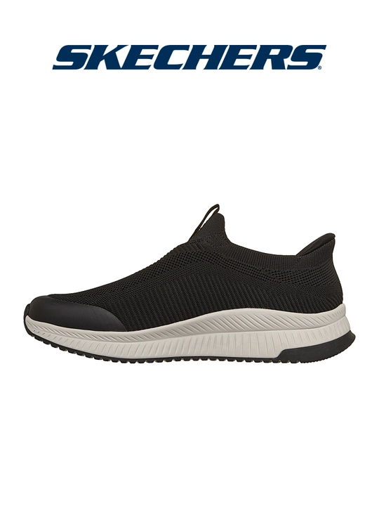 Слипоны мужские Skechers Bobs Squad 4 без шнурков, с вязаным верхом, повседневные