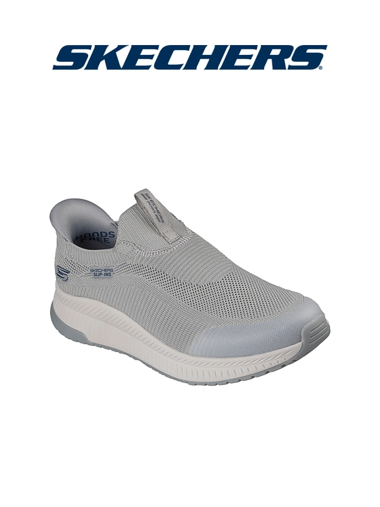 Слипоны мужские Skechers Bobs Squad 4 без шнурков, с вязаным верхом, повседневные