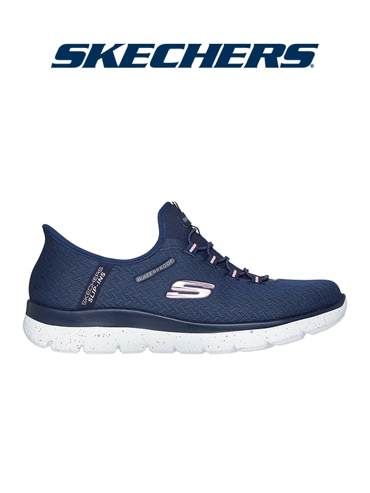 Кроссовки женские Skechers Slip-ins Summits - Best Choice на эластичных шнурках - 