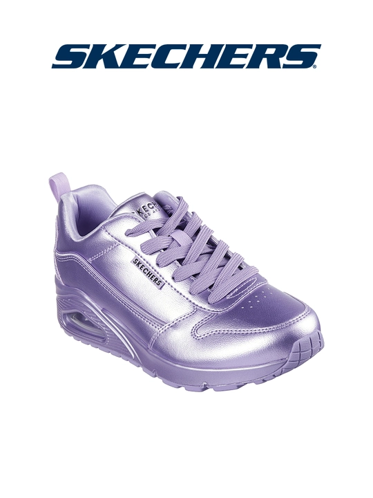 Кроссовки женские Skechers UNO - Galactic Gal на шнуровке, с Air-Cooled Memory Foam