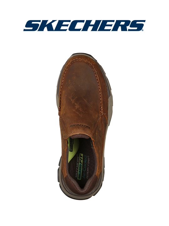 Слипоны мужские Skechers RESPECTED без шнурков, повседневные