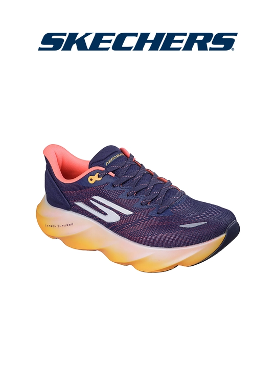 Erkaklar krossovkasi Skechers AERO BURST, bog'ichli, mashinada yuviladi, Arch Fit, matoli