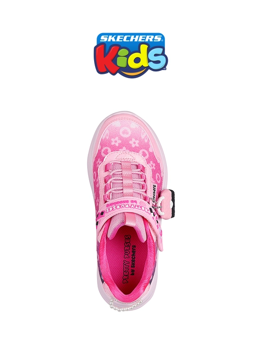 Кроссовки для девочек Skechers LJO Power Jams на липучке с эластичными шнурками