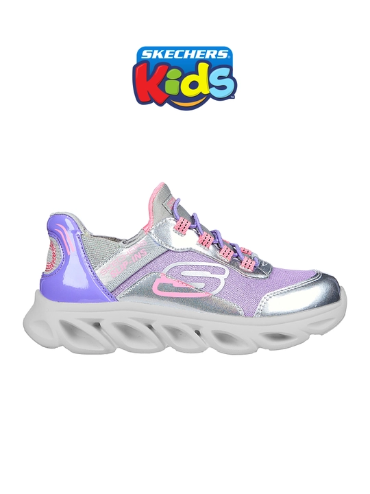 Кроссовки для мальчиков Skechers FLEX GLIDE на эластичных шнурках, с сетчатым верхом - 