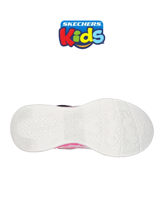 Кроссовки для девочек Skechers FLUTTER HEART LIGHTS на липучке, с сетчатым верхом