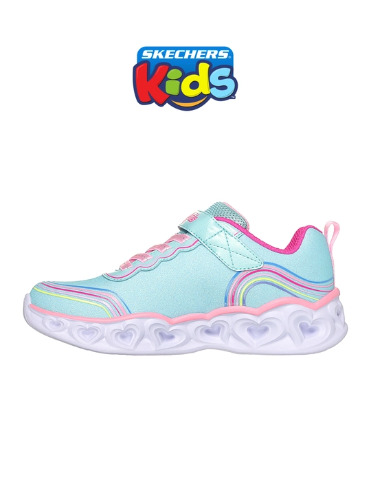 Кроссовки для девочек Skechers HEART LIGHTS на липучке, с сетчатым верхом