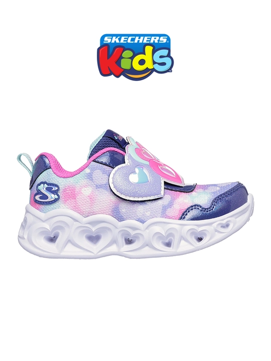 Кроссовки для девочек Skechers HEART LIGHTS на липучке - 
