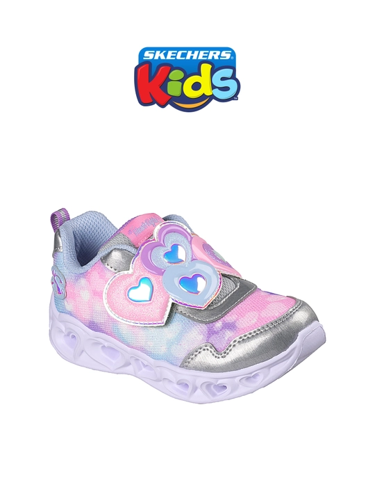 Кроссовки для девочек Skechers HEART LIGHTS на липучке