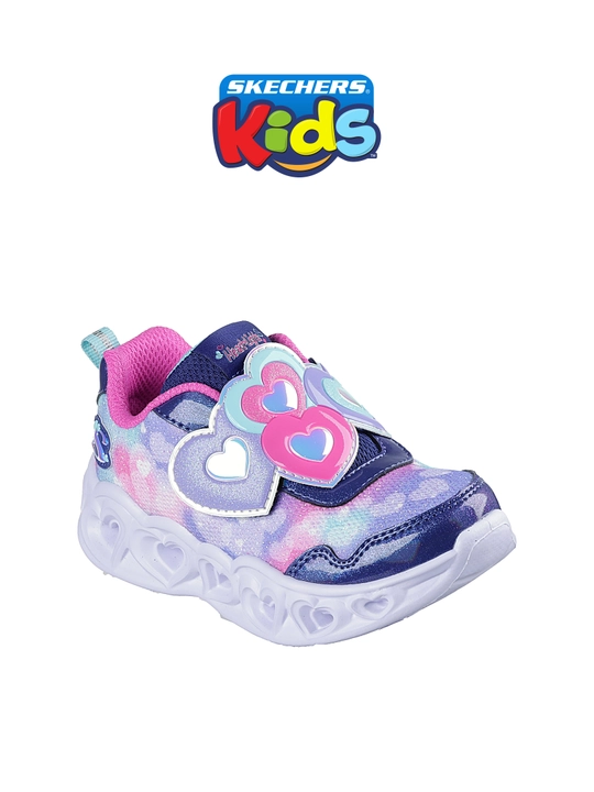 Кроссовки для девочек Skechers HEART LIGHTS на липучке
