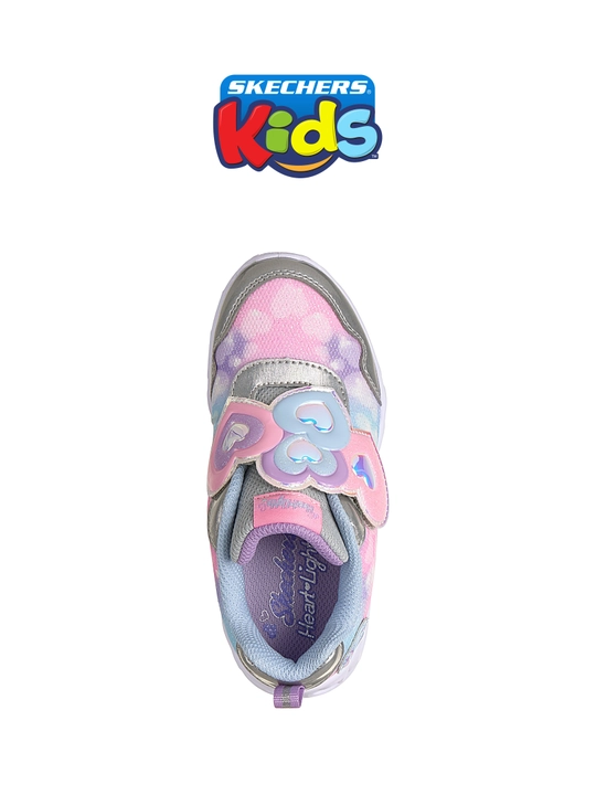 Кроссовки для девочек Skechers HEART LIGHTS на липучке