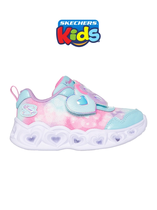 Кроссовки для девочек Skechers HEART LIGHTS на липучке - 