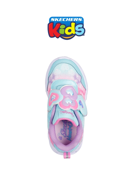 Кроссовки для девочек Skechers HEART LIGHTS на липучке