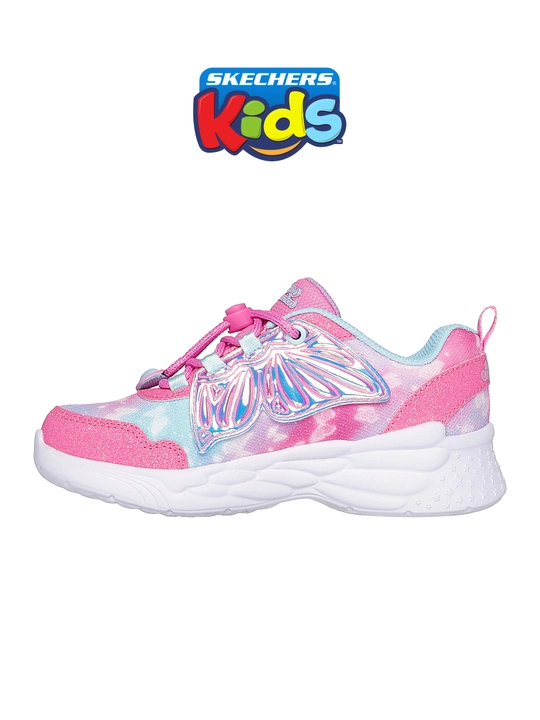 Кроссовки для девочек Skechers DREAM RACER на эластичных шнурках, с сетчатым верхом
