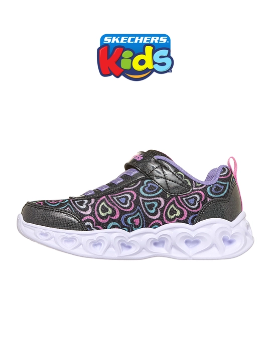 Кроссовки для девочек Skechers HEART LIGHTS на эластичных шнурках, с амортизацией