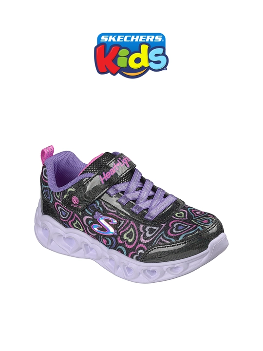 Кроссовки для девочек Skechers HEART LIGHTS на эластичных шнурках, с амортизацией